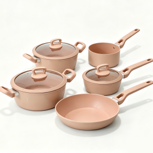 Set of pots with a ceramic-marble non-stick coating, 4pieces,rg-1008