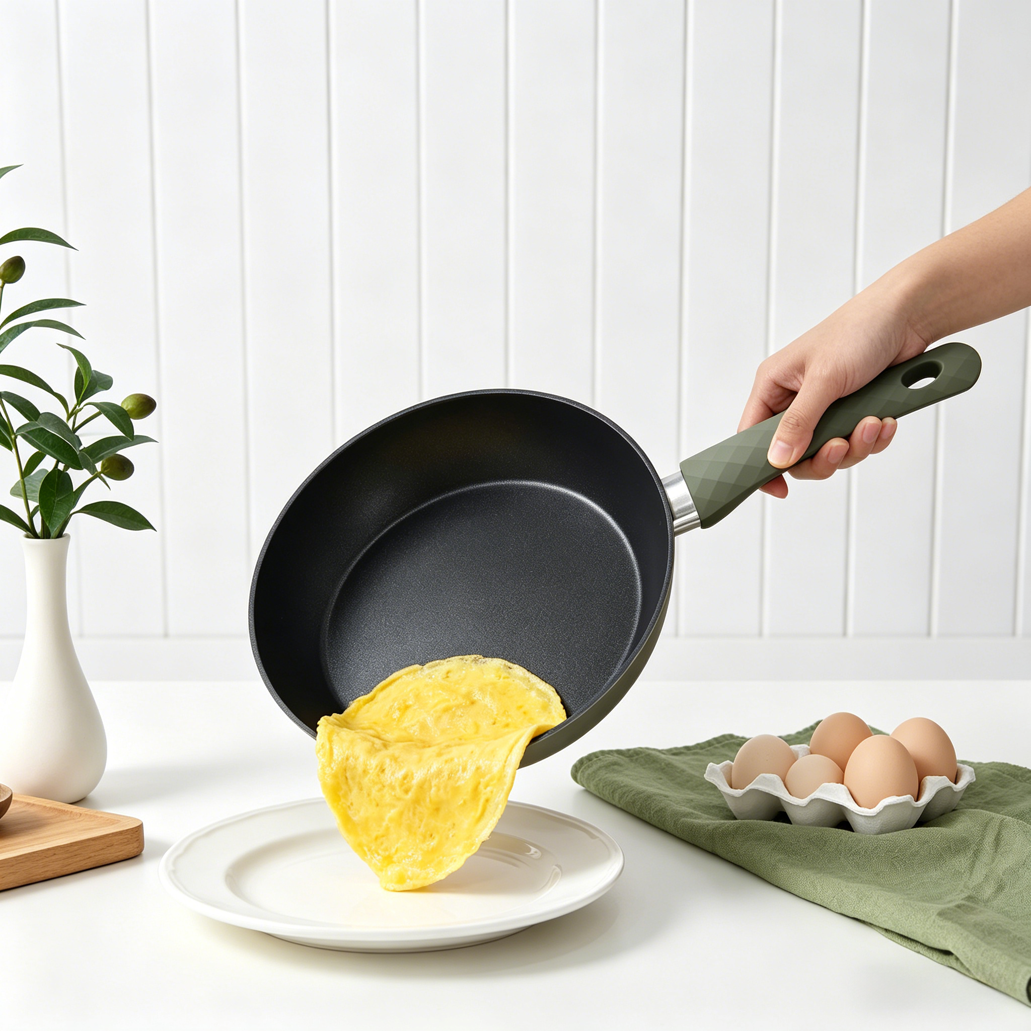 Set of pots with a ceramic-marble non-stick coating, 4pieces,rg-2003
