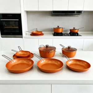 Set of pots with a ceramic-marble non-stick coating, 4pieces,rg-1017