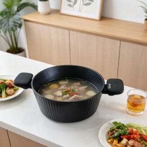Set of pots with a ceramic-marble non-stick coating, 4pieces,rg-1021