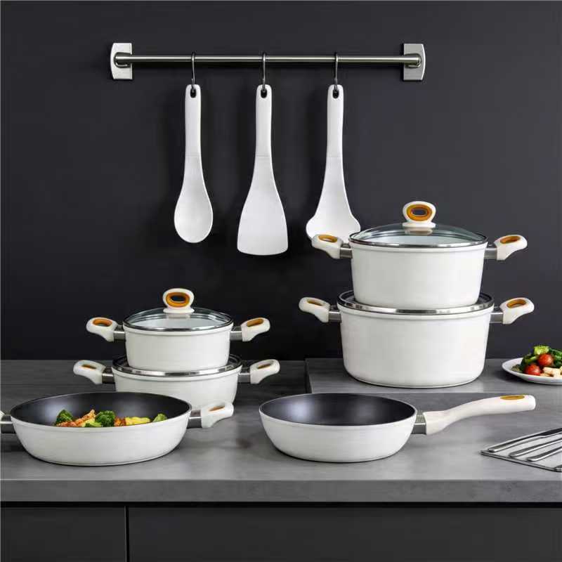 Set of pots with a ceramic-marble non-stick coating, 4pieces,rg-1024