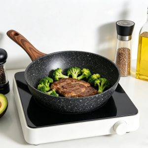 Set of pots with a ceramic-marble non-stick coating, 4pieces,rg-2004