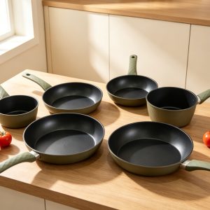 Set of pots with a ceramic-marble non-stick coating, 4pieces,rg-1004