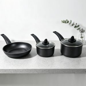 Set of pots with a ceramic-marble non-stick coating, 4pieces,rg-1005