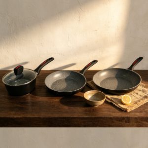 Set of pots with a ceramic-marble non-stick coating, 4pieces,rg-1006